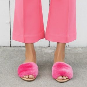 Loeffler Randall Isabel Flat Slide - Pink 8.5 NWT!